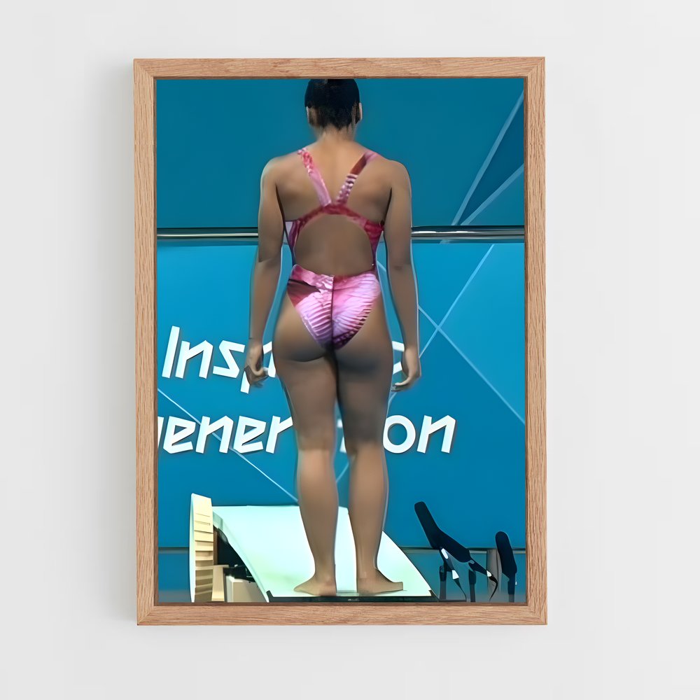 Poster Jennifer abel – affiche Plongeon au tremplin (vue 4)
